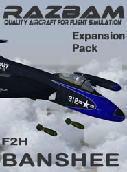 RAZBAM F2H Banshee Expansion Pack for FS9 and FSX